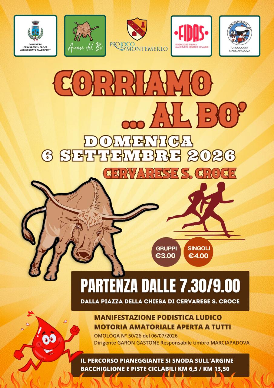 Corriamo al bo 2026 -Marcia Podistica